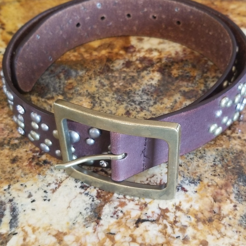 Sz Med Leather Belt